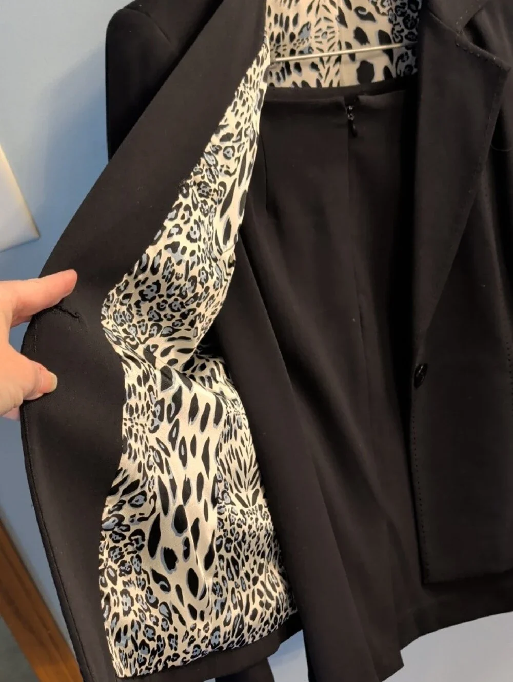 Larry Levine 3 piece Black Women's Suit Jacket, Pants,Skirt Set